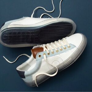 Lee Jeans x Oliver Cabell Sneakers Premium Leather + Denim Men Sz 45 / US 12